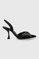 Sandały damskie - Steve Madden sandały Niteowl kolor czarny SM11002927 - miniaturka - grafika 1