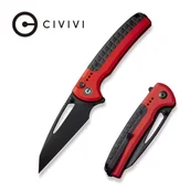 Noże - Nóż składany Civivi Sentinel Strike Red Aluminium / Black FRN, Black K110 (C22025B-1) - miniaturka - grafika 1