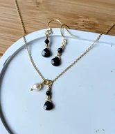 Kolczyki - Zestaw z turmalinami, naszyjnik i kolczyki - miniaturka - grafika 1