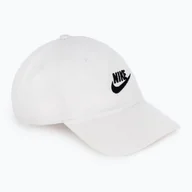 Czapki damskie - Czapka z daszkiem Nike Club Unstructured Futura Wash white/black - miniaturka - grafika 1