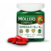 Przeziębienie i grypa - Moller`s Complex Omega-3 + D3 + K2 suplement diety 60 kaps. - miniaturka - grafika 1