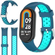 Akcesoria do smartwatchy - Pasek opaskaperforowana Vanfone do Xiaomi Smart Mi Band 8/9, niebiesko-turkusowy - miniaturka - grafika 1