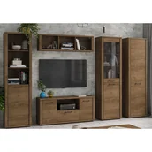 Komplety wypoczynkowe - Klasyczny komplet mebli do salonu dąb lefkas D2-B20 - miniaturka - grafika 1