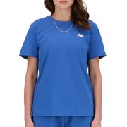 Koszulki i topy damskie - Koszulka New Balance WT41509BEU - niebieska - miniaturka - grafika 1