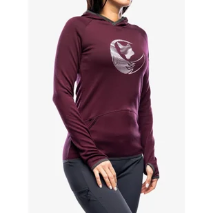 Bluza z kapturem damska Sensor Merino Up Fleece Hooded - Bluzy narciarskie - miniaturka - grafika 1