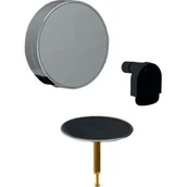 Syfony - Geberit zestaw wykończeniowy syfonu wannowego Delta do baterii podtynkowej chrom błyszczący 150.481.21.1 - miniaturka - grafika 1