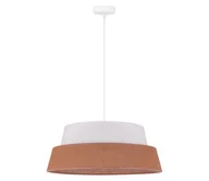Lampy sufitowe - Duolla - Żyrandol na lince GALAXY 1xE27/15W/230V śr. 50 cm brązowy/biały - miniaturka - grafika 1
