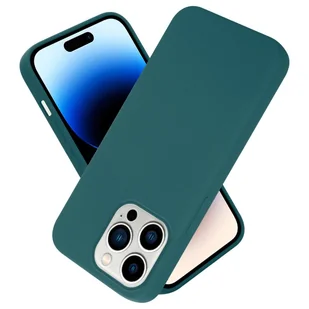 Pokrowiec Do Apple iPhone 14 PRO MAX Etui w LIQUID ZIELONY TPU Silikon Case Cover Obudowa Ochronny Cadorabo - Etui i futerały do telefonów - miniaturka - grafika 1