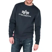 Bluzy męskie - Bluza Alpha Industries Basic 17830202 - granatowa - miniaturka - grafika 1