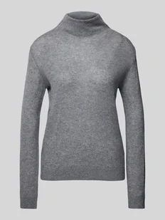 Sweter z dzianiny z kaszmiru z golfem - Swetry damskie - miniaturka - grafika 1
