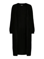 Swetry damskie - Pieces Kardigan "Maggy" w kolorze czarnym - miniaturka - grafika 1