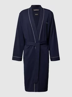 Szlafrok z paskami w kontrastowym kolorze model ‘Kimono BM’ - Szlafroki męskie - miniaturka - grafika 1