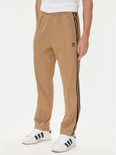 adidas Spodnie dresowe adicolor Classics Beckenbauer JY1276 Beżowy Slim Fit - Spodnie sportowe męskie - miniaturka - grafika 1
