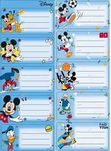 BENIAMIN Naklejki na zeszyty Mickey Mouse - Beniamin - Szkolne artykuły papiernicze - miniaturka - grafika 1