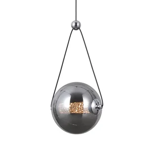 Lampa zawieszana Rastia PND-34361-S-CH-SG Italux LED 6W 3000K dymiona chrom - Lampy sufitowe - miniaturka - grafika 1