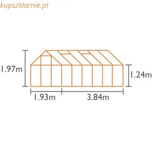 VITAVIA szklarnia ogrodowa VENUS 7500, czarna - 7,5 m2, (1,93 m x 3,84 m) + baza - Szklarnie ogrodowe VITAVIA szklarnia ogrodowa VENUS 7500, czarna - 7,5 m2, (1,93 m x 3,84 m) + baza - Szklarnie ogrodowe - miniaturka - grafika 5