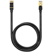 Kable miedziane - Baseus Speed Seven szybki kabel sieciowy RJ45 10Gbps 1.5m czarny (WKJS010201) - miniaturka - grafika 1