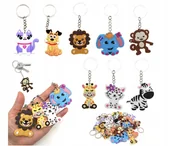 Breloczki dla dzieci - 32x Bbreloki Do Kluczy Zawieszki Zwierzątka Silikonowe Zestaw Dla Dzieci - miniaturka - grafika 1