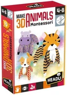 Zabawki kreatywne - Montessori Headu Stwórz zwierzęta 3D HEADU - miniaturka - grafika 1