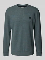 Koszulki męskie - Bluza o kroju regular fit z mieszanki bawełny z efektem melanżu - miniaturka - grafika 1