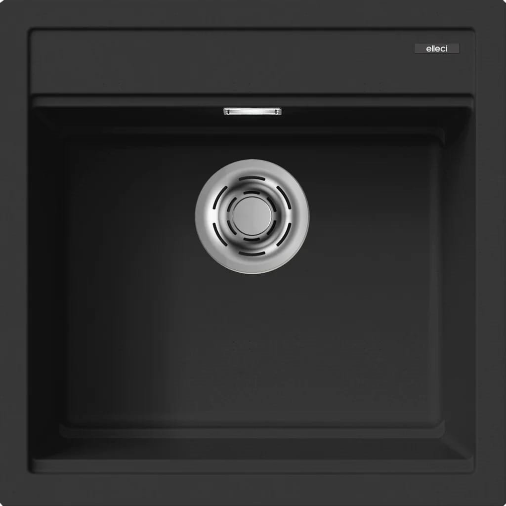 ELLECI Zlew BEST 104 black (K86) KERATEK (LKB10486)