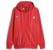 Bluzy męskie - Bluza sportowa męska Puma Ferrari Race HDD Sweat Jacket Rosso Corsa - 620942-02-S - miniaturka - grafika 1
