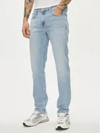 Spodnie męskie - Pepe Jeans Jeansy PM207388 Niebieski Slim Fit - miniaturka - grafika 1