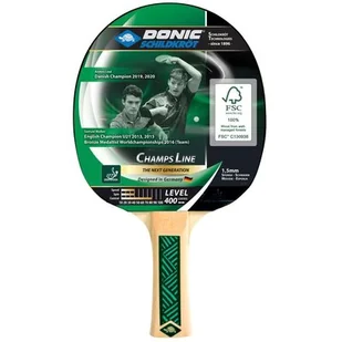 Donic Schildkröt rakietki do ping-ponga Champs 400, 705142 rakietka do tenisa stołowego, wielokolorowa, M 705142 - Tenis stołowy - miniaturka - grafika 1