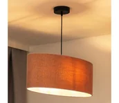 Lampy sufitowe - Duolla - Żyrandol na lince OVAL 1xE27/15W/230V różowy - miniaturka - grafika 1