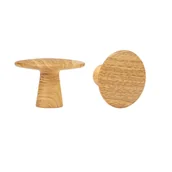 Zawiasy, okucia i inne akcesoria - Gałka meblowa Billy 38 mm średnica 49 mm drewno 2 sztuki Inspire - miniaturka - grafika 1