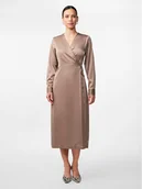 Sukienki - YAS Sukienka codzienna Pella 26030740 Beżowy Regular Fit - miniaturka - grafika 1