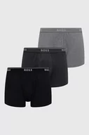 Majtki męskie - BOSS bokserki bawełniane 3-pack kolor szary - Boss - miniaturka - grafika 1