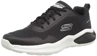 Skechers Męskie trampki 232562 BKW, czarne syntetyczne/siatkowe wykończenie, 40 EU, Czarne syntetyczne białe wykończenie siatkowe, 45.5 EU - Trampki męskie - miniaturka - grafika 1