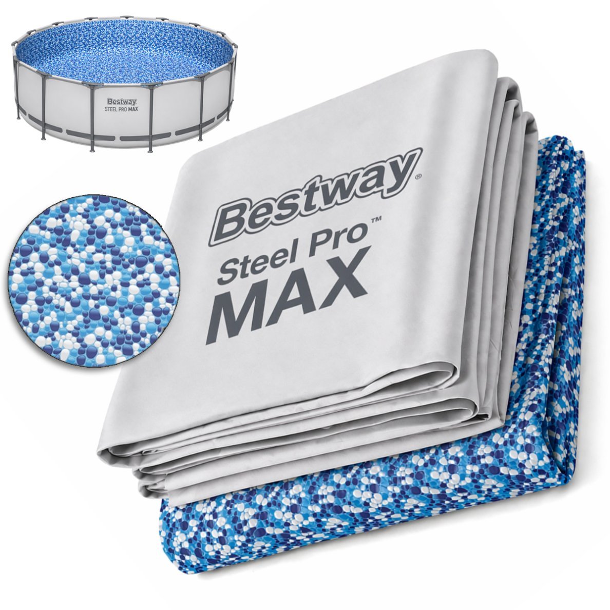 Bestway niecka wkład wewnętrzny basenowy poszycie do basenu  56488 457x107
