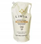 Mydła - LINDA Kremowe Mydło w płynie do rąk Kozie Mleko GOAT MILK SOFT ZAPAS 900ml - miniaturka - grafika 1