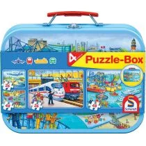 Schmidt Spiele Spiele, puzzle w walizce Transport - Puzzle - miniaturka - grafika 1