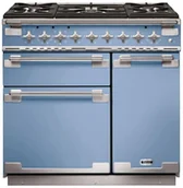 Kuchenki gazowo-elektryczne - Falcon Elise 90 Chiński błękit szczotkowany nikiel - miniaturka - grafika 1