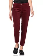 Spodnie damskie - BRAX Damskie spodnie chinosy w stylu Maron w modnym stylu sztruksowym spodnie, bordowy, 32W / 32L - miniaturka - grafika 1