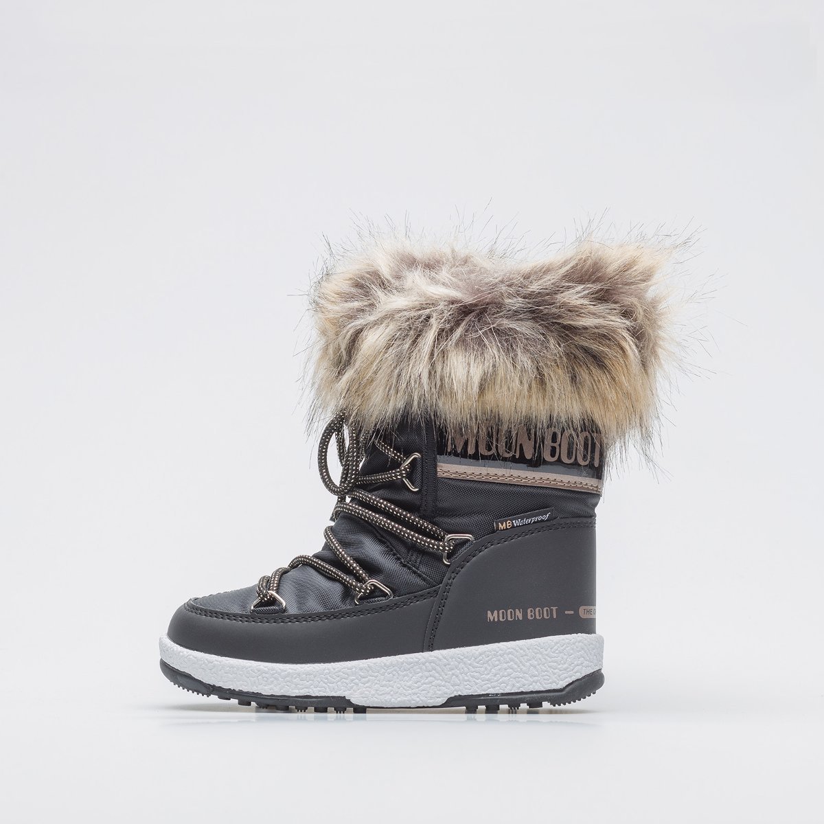 Moon Boot Śniegowce Jr Girl Monaco Low Wp Black/Copper - Us11C / Eu 28 / 17.7 Cm