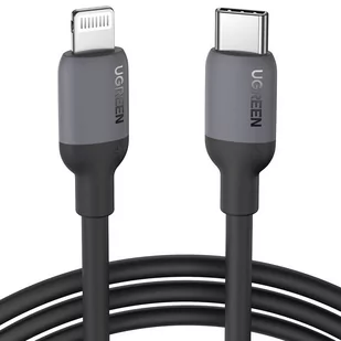 Ugreen kabel do szybkiego ładowania USB Typ C - Lightning (certyfikat MFI) chip C94 Power Delivery 1m czarny (US387 20304) - Kable USB - miniaturka - grafika 1