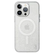 Etui i futerały do telefonów - UNIQ etui Coehl Lumino iPhone 15 Pro 6.1" Magnetic Charging srebrny/sparkling silver - miniaturka - grafika 1