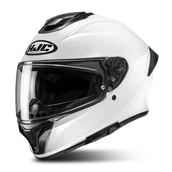 Kaski motocyklowe - Kask Integralny HJC C71 Solid Perłowy Złamany BiałyXL - miniaturka - grafika 1