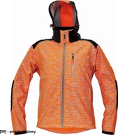 Odzież robocza - CERVA KNOXFIELD PRINTED - męska kurtka softshellowa z odblaskowym zadrukiem - pomarańczowy XXL - miniaturka - grafika 1
