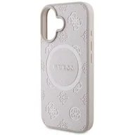 Etui i futerały do telefonów - Guess Saffiano Peony Classic Logo do iPhone 16 Plus różowy - miniaturka - grafika 1
