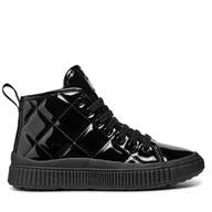 Buty dla dziewczynek - Sneakersy Geox J Laquinny Girl J46M3B 000HH C9999 M Czarny - miniaturka - grafika 1
