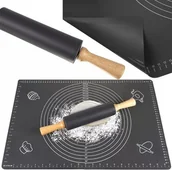 Pozostałe akcesoria kuchenne - Ruhhy Stolnica silikonowa + wałek Ruhhy 23760 - miniaturka - grafika 1