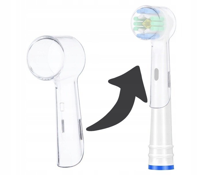 Osłonka szczoteczki ORAL-B uniwersalna - do 3D White CrossAction FlossAction Precision Sensitive Kids Stages końcówka ochrona przed zanieczyszczenia..