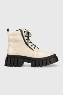 Steve Madden workery Incredible damskie kolor beżowy na platformie lekko ocieplone - Botki damskie - miniaturka - grafika 1