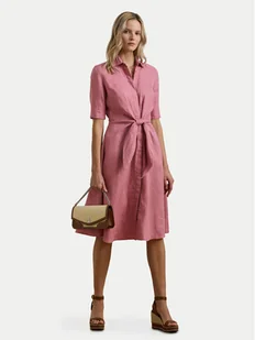 LAUREN RALPH LAUREN Sukienka koszulowa 200905667017 Różowy Regular Fit - Sukienki - miniaturka - grafika 1