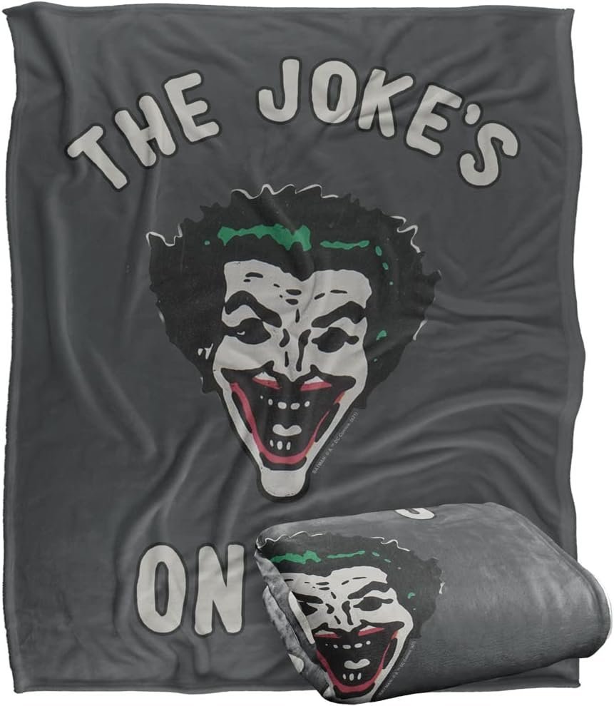 batman joker dc comics silky touch super miękki koc narzuta 152 x 127 cm